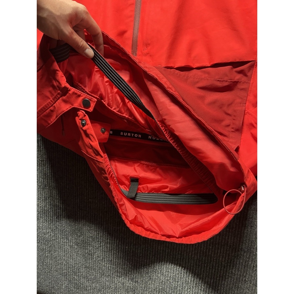 Burton GORETEX Pillowline Anorak Sun Dried Tomato Red Size XL Snowboard Ski Gear - Picture 7 of 10